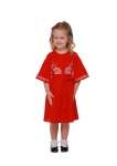 Dresses embroidered for Mom and Daughter “Vesnyanka” claret