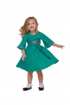 Girl dress embroidered "Vesnyanka" sea wave