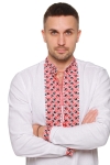 Вишиванка чоловіча “Дві стихії” червоно-чорна