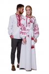 Family vyshyvanka “Grym" and "Gromovytsya" claret