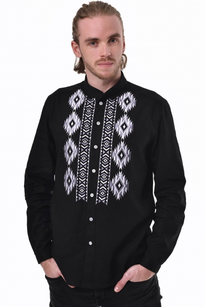 Man's shirt "Zvaga" black