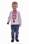 Vyshyvanka for boys " Thunder" claret