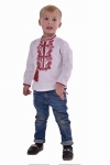 Vyshyvanka for boys " Thunder" claret