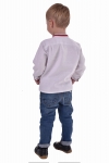 Vyshyvanka for boys " Thunder" claret