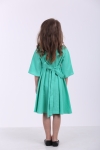Embroidered dress for girls  "Nevistochka"  mint