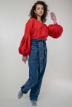 Embroidered blouse Strumivka red