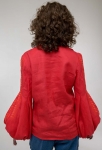 Embroidered blouse Strumivka red